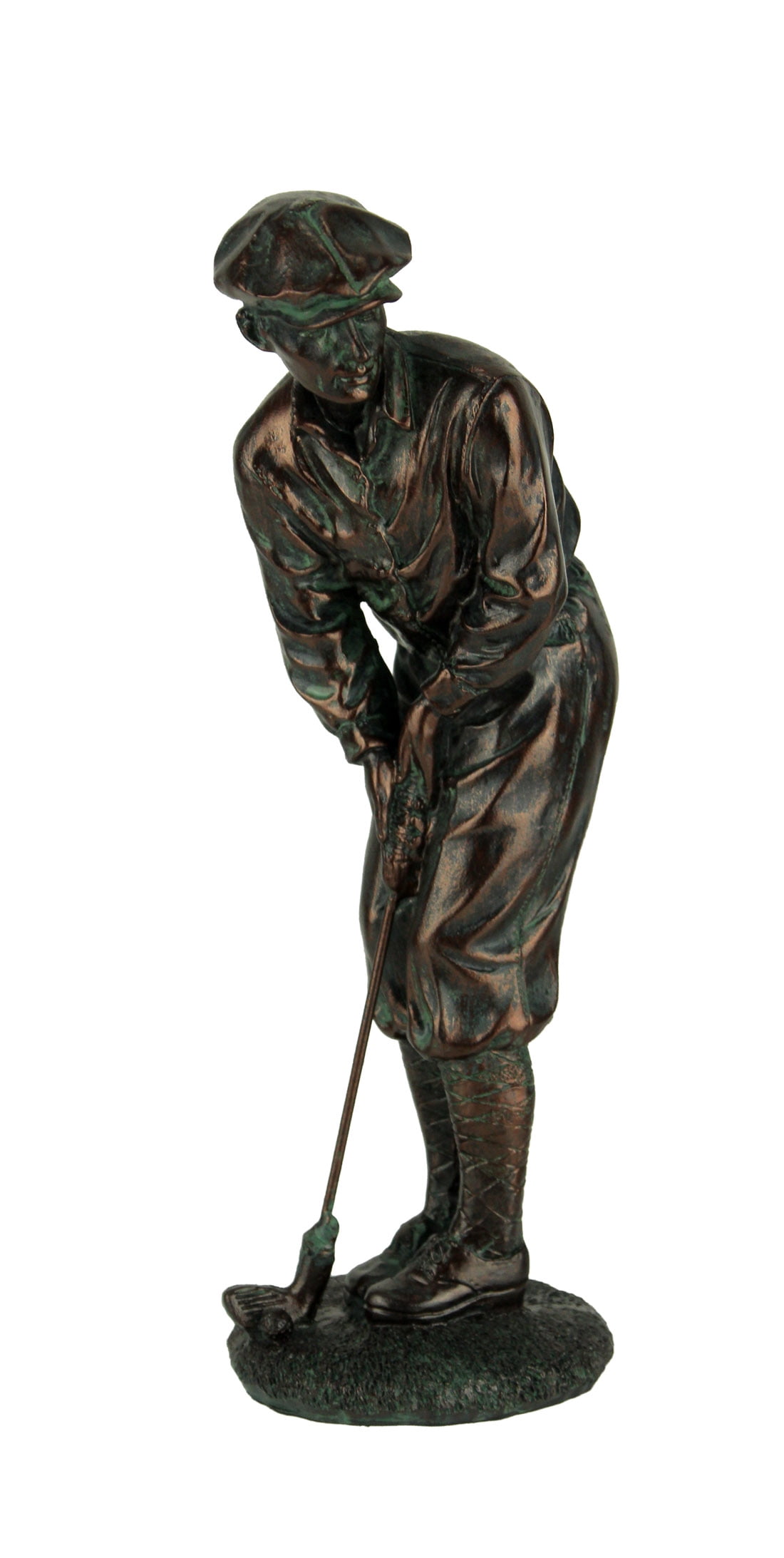 Antique Bronze Finish Classic Golfer Statue