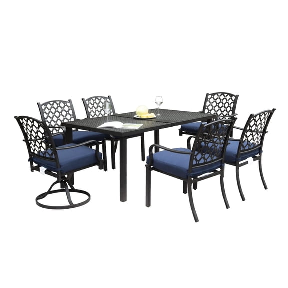 Antique Bronze Finish - Curved Armrest Chairs - For Patio and Indoor Gathering - Strong and Stable