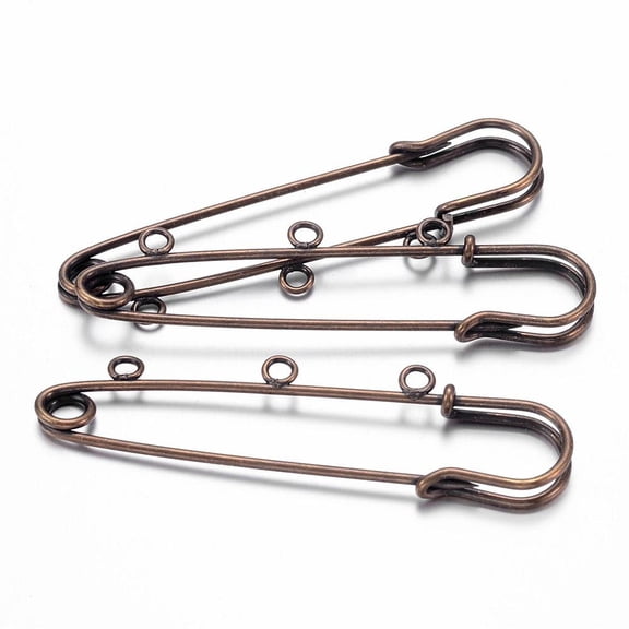 Antique Bronze Iron Kilt Pin Brooch Pin Findings about 70mm long 21mm wide hole: 3~5mm Pin: 0.5mm