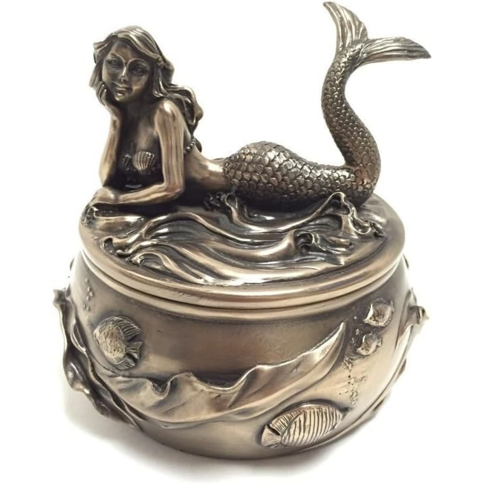 YTC SUMMIT 8650 Mermaid Calypso Embellished Trinket and Jewelry Box