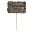 thumbnail image 1 of Antique Bronze Metal Garden Marker Happiness Grows In Our Garden, 1 of 2