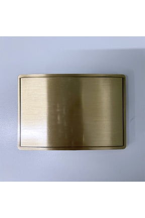 Antique Bronze Plated Rectangle Blank Belt Buckle For Engraving