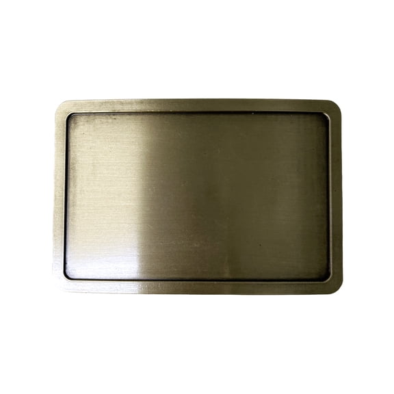 Antique Bronze Rectangle Custom Blank Belt Buckle for Engraving