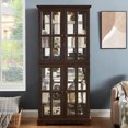 thumbnail image 1 of Antique Cabinet with Classic Grid Doors / Enhance Home Decor and Display Collectibles, 1 of 3