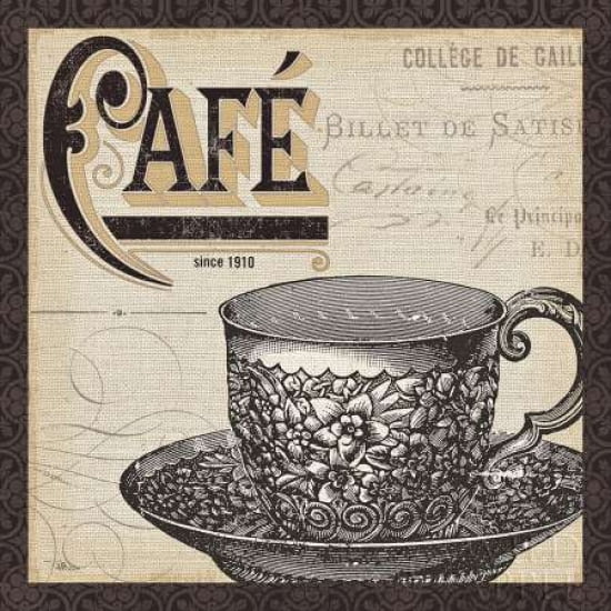 Antique Cafe II with Border Canvas Art - Pela Studio (24 x 24)