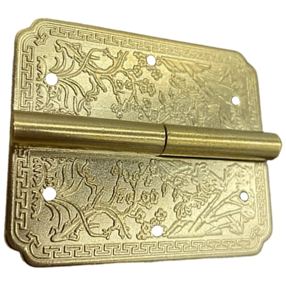 Antique Carved Brass Cabinet Door Hinges Furniture Repair Hinge Drawer Door Hinge Decorative Fittings Hardware