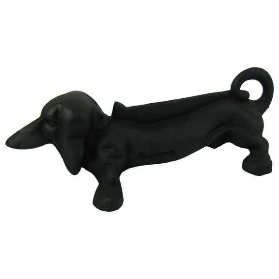 Antique Cast Iron Black Metal Dachshund Weiner Dog Boot/Shoe Scraper Wiener Dogs