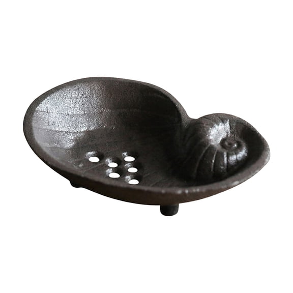 Antique Cast Iron Sea Shell Soap Dish For Bathroom Kitchen Rustic Decor