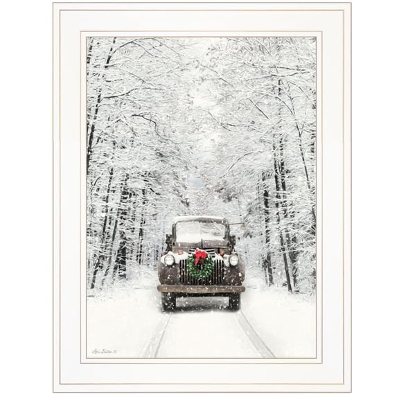 TrendyDecor4U Antique Christmas By Lori Deiter Framed Print LD1476-226G