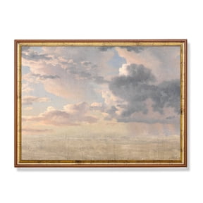 Antique Cloud Study Poster 18th Century Sky, Nursery Decor Unframed Paper Print