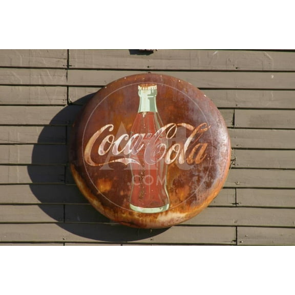 Antique Coca Cola sign, Mansfield, Indiana, USA, Unframed Photographic Print Wall Art by Anna Miller Sold by ArtCom