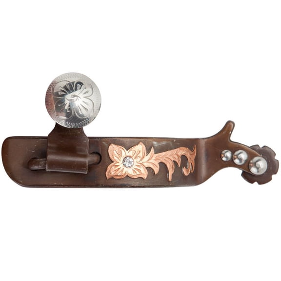 Antique Copper Crystal Youth Spur