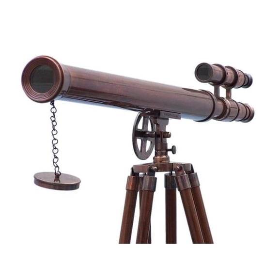 Antique Copper Griffith Astro Telescope - 64 in. - 15x Magnification