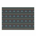 thumbnail image 1 of Antique Cutting Board, Prehistoric Style Folkloric Striped Design Antique Mayan Patterns, Decorative Tempered Glass Cutting and Serving Board, Small Size, Black Blue Coral, by Ambesonne, 1 of 1