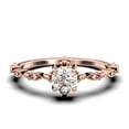 thumbnail image 1 of Antique Dazzling Boho & hippie 1.25 Carat Round Cut Diamond Moissanite Unique Engagement Ring, Wedding Ring in10k Solid Rose Gold, Affordable Gift For Woman, Promise Ring, Anniversary Gift, 1 of 3