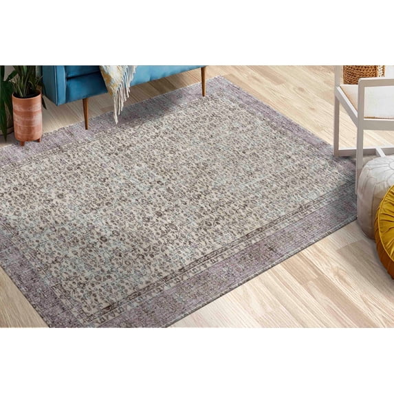 Antique Decor Rug, Farmhouse Decor Rug, Floral Rug, Saloon Rugs, Dining Room Rug, Floral Pattern Rugs, Kitchen Rugs, Entry Rug, Turkish Rug, 2.6'x4' - 80x120 cm