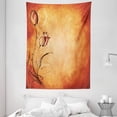 thumbnail image 1 of Antique Decor Wall Hanging Tapestry, Vintage Aged Faded Dark Background with the Silhouette of Murky Rose Digital Image, Bedroom Living Room Dorm Accessories, 60 X 80 Inches, by Ambesonne, 1 of 5