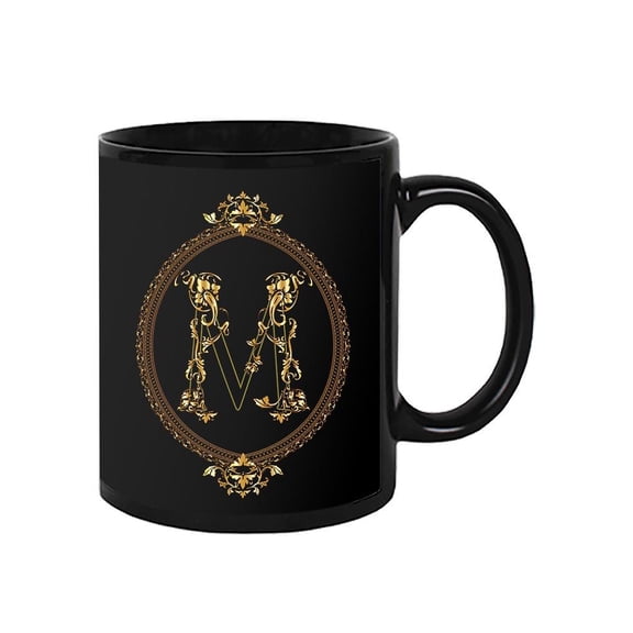 Antique Design Of Letter M Mug Unisex's -Image by Shutterstock