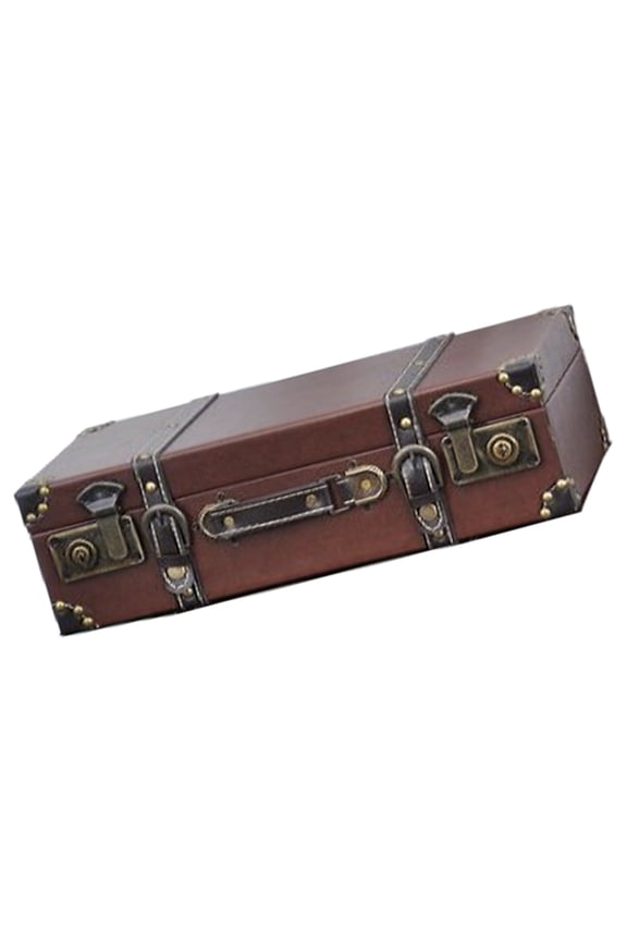Antique Designs Handheld Travel Suitcases Sturdy1eatherStorage Organizers