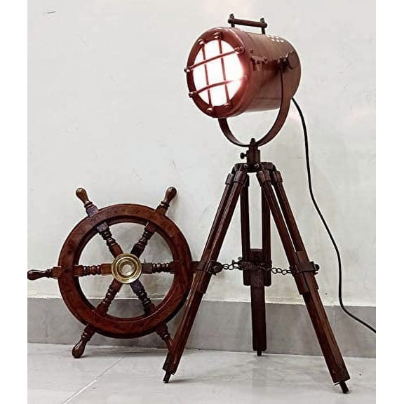 Antique Desk Spotlight Table Lamp Copper Finish