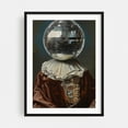 thumbnail image 1 of Antique Disco Ball, A Man with Disco head - Photography Surrealism Modern Art Pop Art Retro Fashion Humor Whimsical Black Framed Wall Art Print 12 x 18 inches, 1 of 7