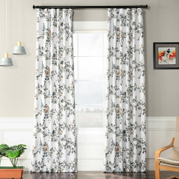 Half Price Drapes Antique Elm Room Darkening Curtains For Bedroom(1 Panel), 50W X 120L