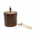 thumbnail image 1 of Antique Embossed Heritage Ice Bucket With Brass Tongs, 3 Qt., 1 of 1