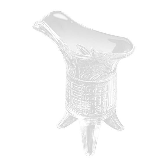 Antique Emperor-Style Glass Liquor Set 2-Piece, Decorative Crystal Cups for Whiskey & Luxury Home Bar