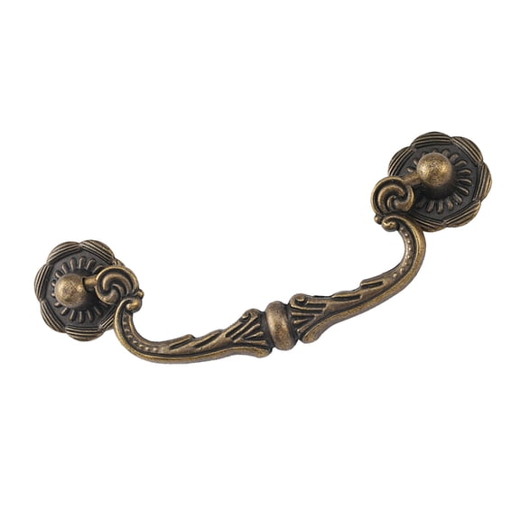 Antique Encouraged Bronze Drawer Pulls 86mm Hole Spacing Comfortable Handle Simple Installation for Home Furniture