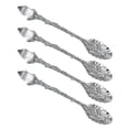 Antique Engraved Kirsite Spoon With Crystal Handle, For Coffee Tea ...