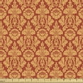 thumbnail image 1 of Ambesonne Antique Fabric by the Yard Upholstery, Royal Victorian Damask, 1 Yard, Vermilion Orange, 1 of 4