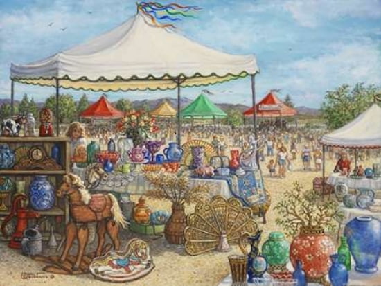 Antique Fair Canvas Art - Janet Kruskamp (18 x 24)