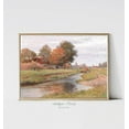 thumbnail image 1 of Antique Fall Landscape, Autumn Countryside Vintage Wall Art, Autumn Moody Print, Antique Home Decor #391, 8x12 UNFRAMED, 1 of 3