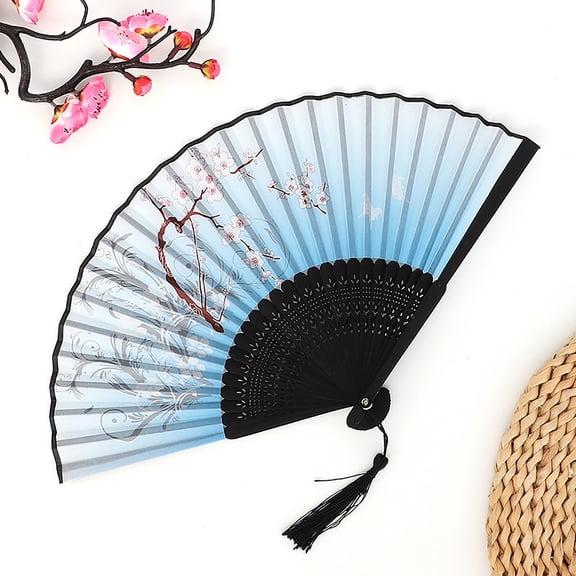 Antique Fan, Chinese Fan, Antique Folding Fan, Dance Fan, Lightweight Durable Materials & Ergonomic Handle For Comfortable Grip During Performances, Multi-Purpose
