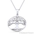 thumbnail image 1 of Antique-Finish Tree-of-Life Charm Pendant in .925 Sterling Silver, 1 of 1