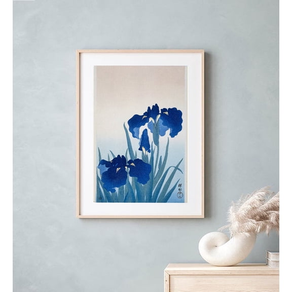 Antique Floral Print, Japanese Japandi Style Decor, Vintage Floral Print, Japanese Poster, Fine Art, Original Colors, Wall Art, Modern Wall Decor, 24x36 UNFRAMED