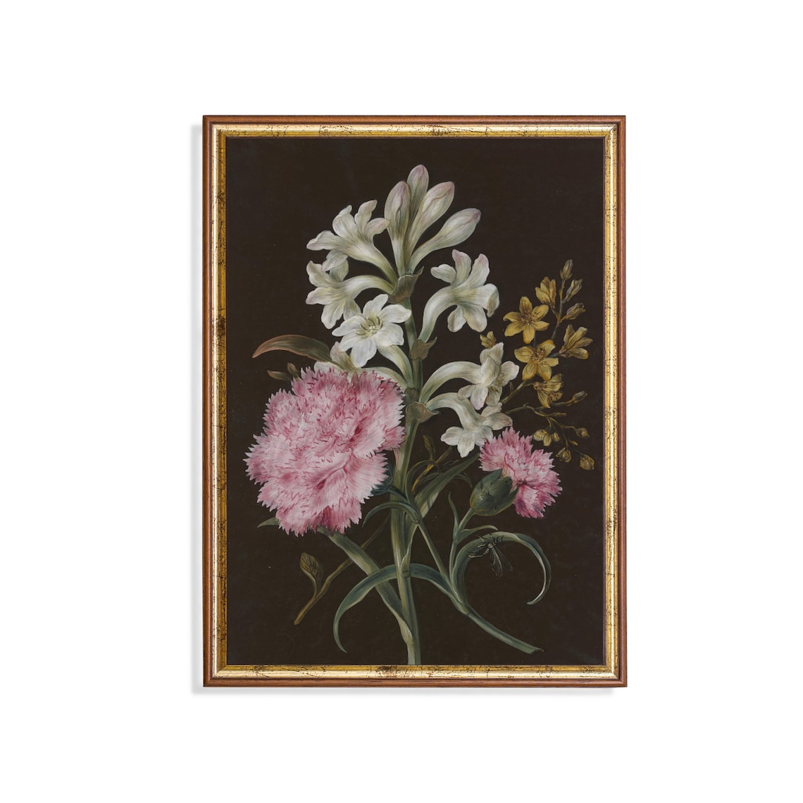 Antique Floral Still Life Art Print Poster Victorian Botanical, Size ...