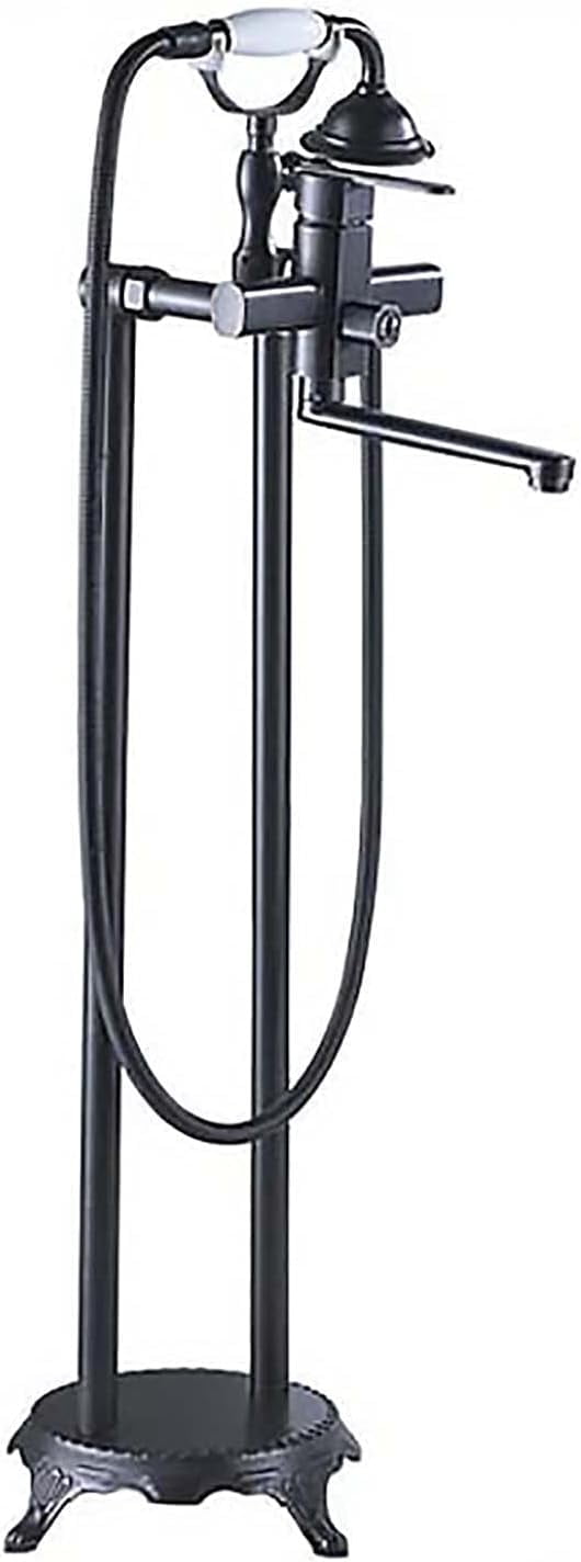 Antique Freestanding Bathtub Faucet Brass Freestanding Tub Faucet with ...