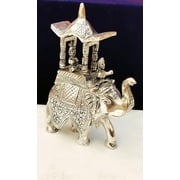 Antique German silver MAHARAJA HATHI with velvet box pack , set of 2 elephants