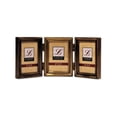 thumbnail image 1 of Antique Gold Brass Hinged Triple 2x3 Picture Frame - Beaded Edge Design, 1 of 1