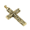 thumbnail image 1 of Antique Gold Filigree Cross Pendant by Bead Landing, 1 of 2