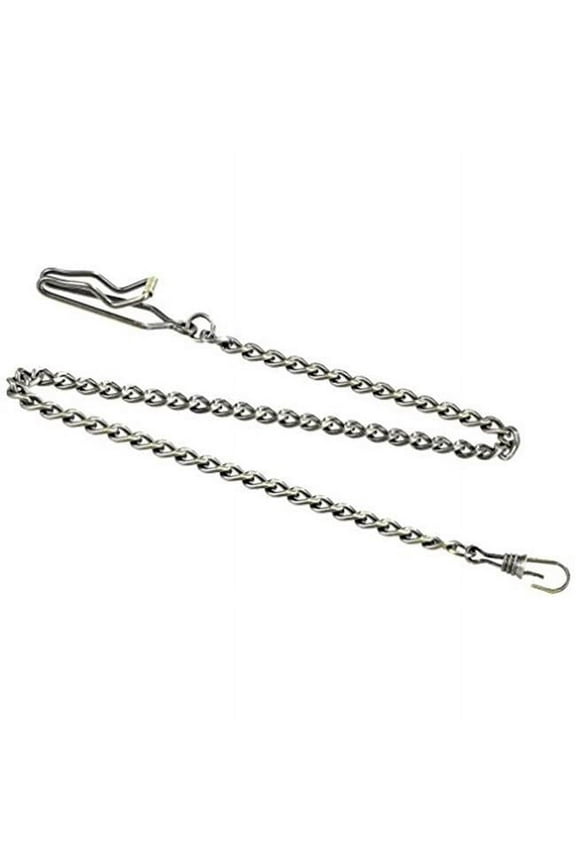 Antique Gold Finish Brass Pocket Watch Chain - 14.5 in.