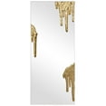 thumbnail image 1 of Antique Gold Foiled Icicle on a Frameless Rectangular Wall Mirror,48"x20", 1 of 13