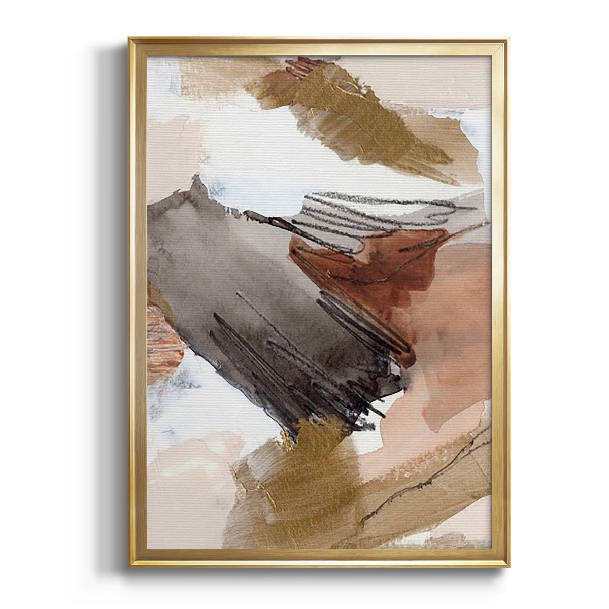 Antique Gold III Premium Framed Print, in Gold, Black, or Silver - Ready to Hang