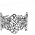 thumbnail image 1 of Antique Gold Lace Flowers Cocktail Rings for Women Cubic Zirconia Diamond Statement Wedding Party Engagement Stackable Ring Open Adjustable Middle Finger Band Comfort Fit Jewelry for Wife Mom, 1 of 12