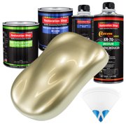 Antique Gold Metallic Quart Kit Low VOC URETHANE BASECOAT Car Auto Paint Kit