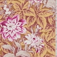 thumbnail image 1 of Antique Gold/Pink Floral Print Voile, Fabric By the Yard, 1 of 1