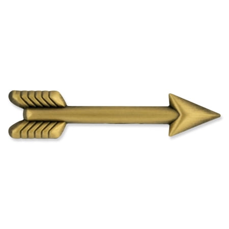 Antique Gold Shooting Arrow Lapel Pin