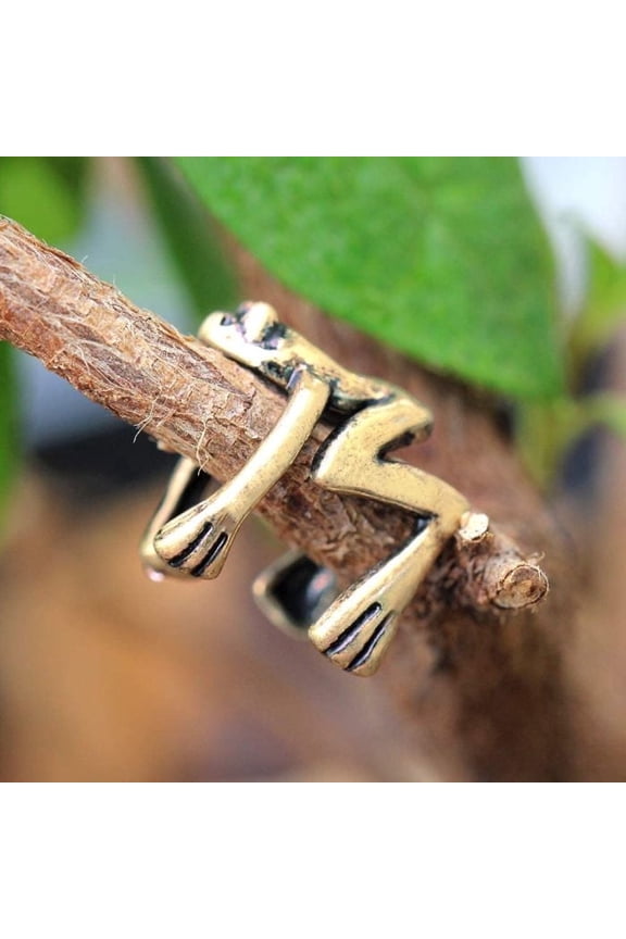 Antique Gold Tree Frog Fake Cartilage Ear Cuff