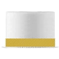thumbnail image 1 of Antique Gold and White Diagonal Edible Cake Decoration Ribbon -6 Slim Strips, 1 of 1